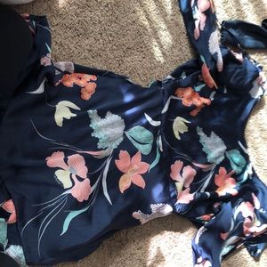 A backless floral dress